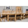 Bordeaux Solid Oak Furniture 14 Seater Grand Extending Dining Table